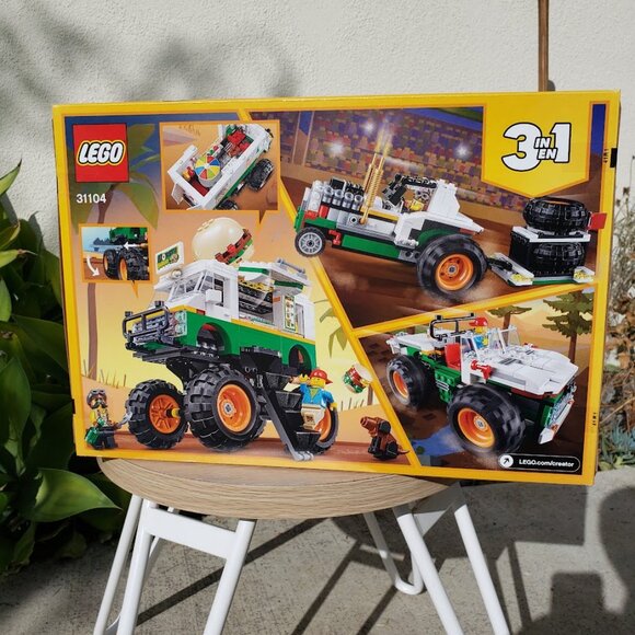 RETIRED LEGO Creator 3in1 Monster Burger Truck 31104 Food Vehicle SEALED NEW 499 - Picture 7 of 15